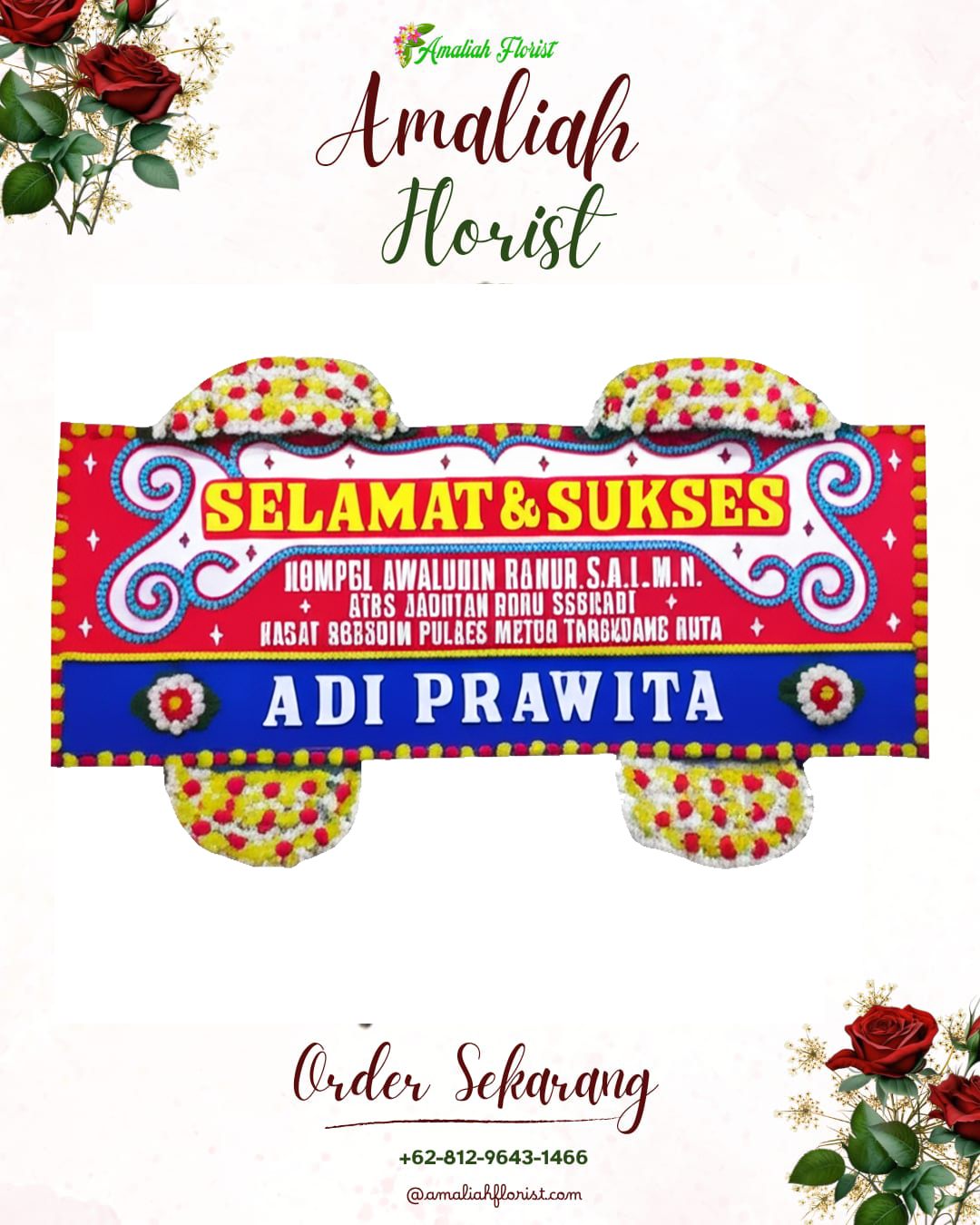 Papan Bunga Ucapan Selamat Banyuates